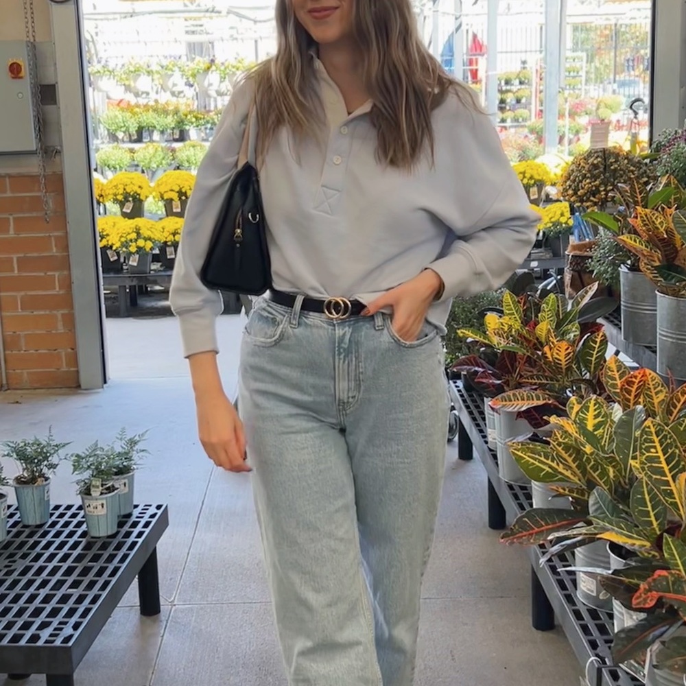 Blue Collared Sweater